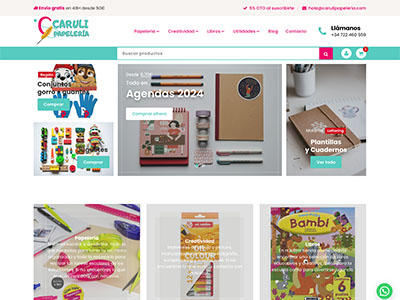Caruli Papelería Web Caruli Papelería